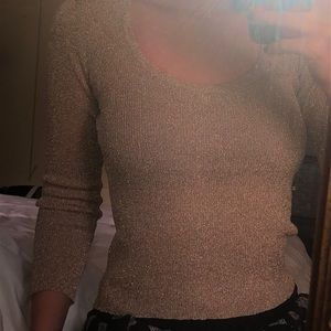 Shimmery Gold Shirt